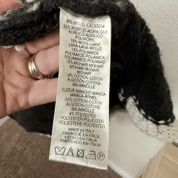 Free People White Moon Pattern Long Cardigan RARE FIND - Picture 6 of 9